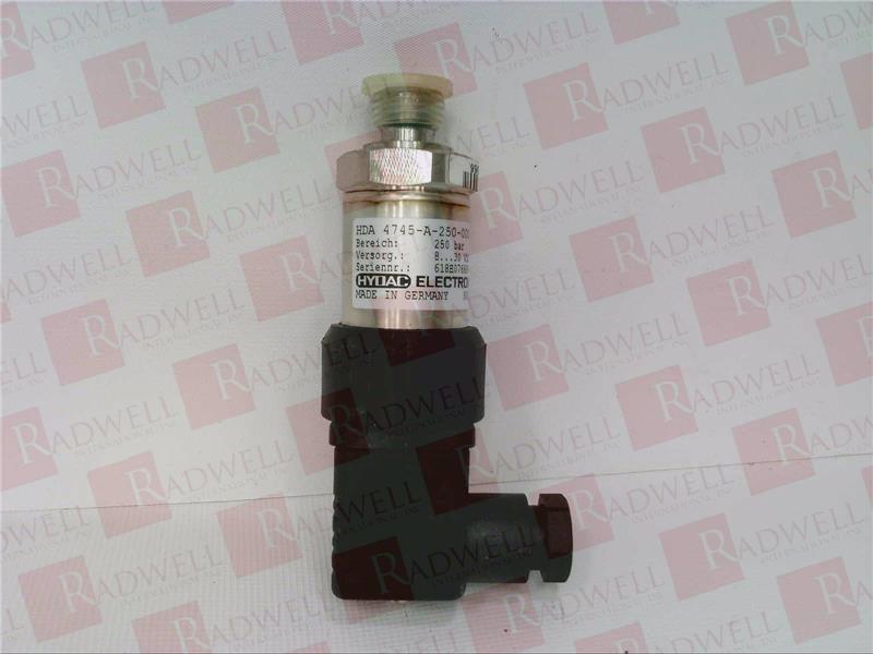 HDA 4745 A 250 000 Hydraulic Pressure Sensor Switch Transducer By HYDAC