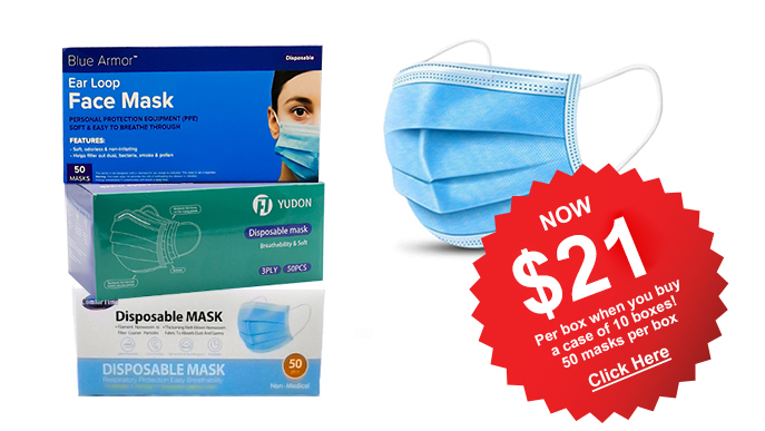 Disposable Face Masks In-Stock Get yours today