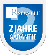 2 Jahre Radwell Garantie
