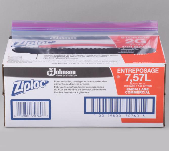 Ziploc 2-Gallon Storage Bags (Pack of 100) (682253) for sale online