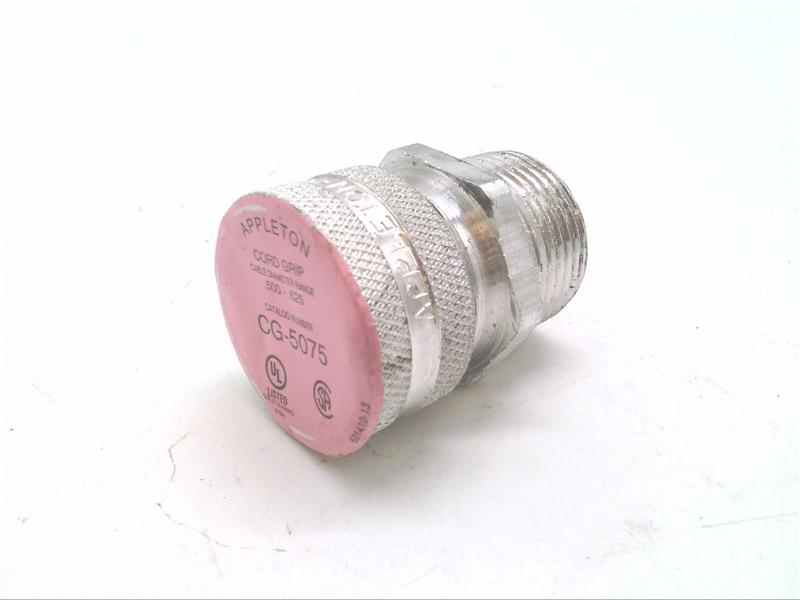 Appleton CG-5050S Straight Liquidtight Strain Relief Cord Connector  1/2-Inch 0.5 - 0.625-Inch