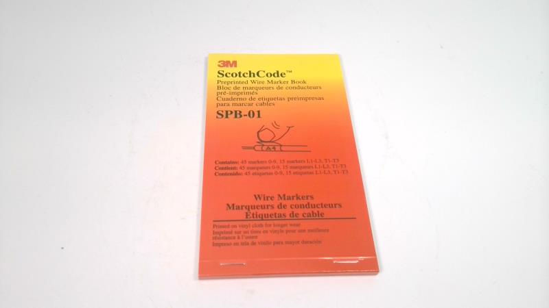 3M SPB-11 ScotchCode Pre-Printed Wire Marker Book