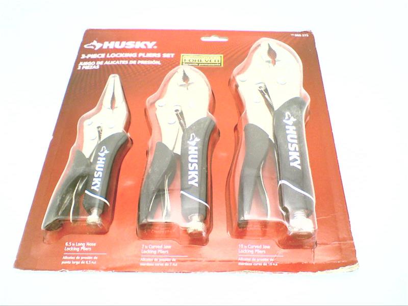 Husky Locking Pliers Set (3-Piece)