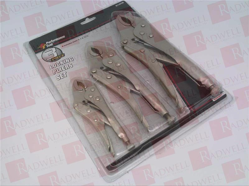 Performance Tool 3 Piece Locking Pliers Set, W1107DB