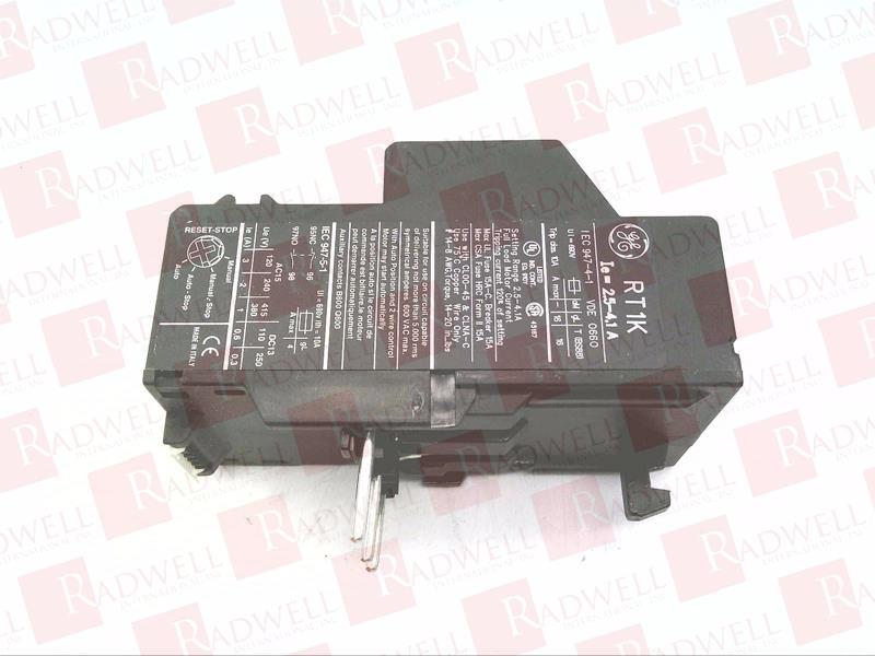 Used GE RT1K Overload Relay 2.5-4.1Amp 