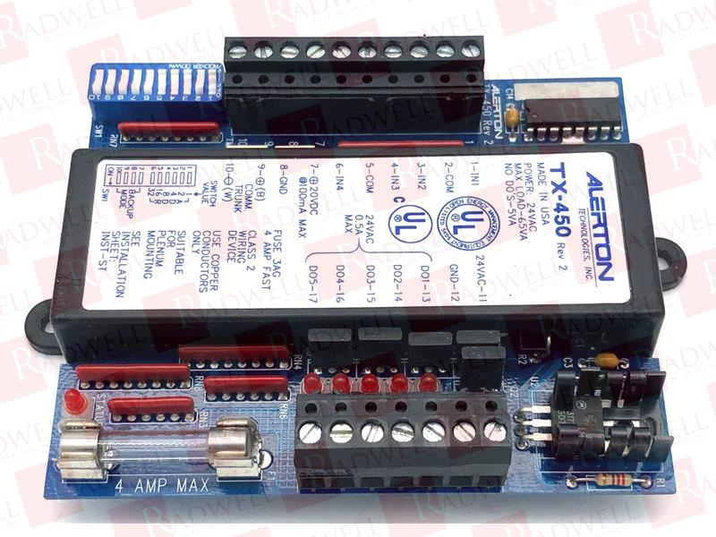 Alerton TX-450 Ibex DDC Controller 4-Inputs 5-Digital Triac Outputs TX450 Used 