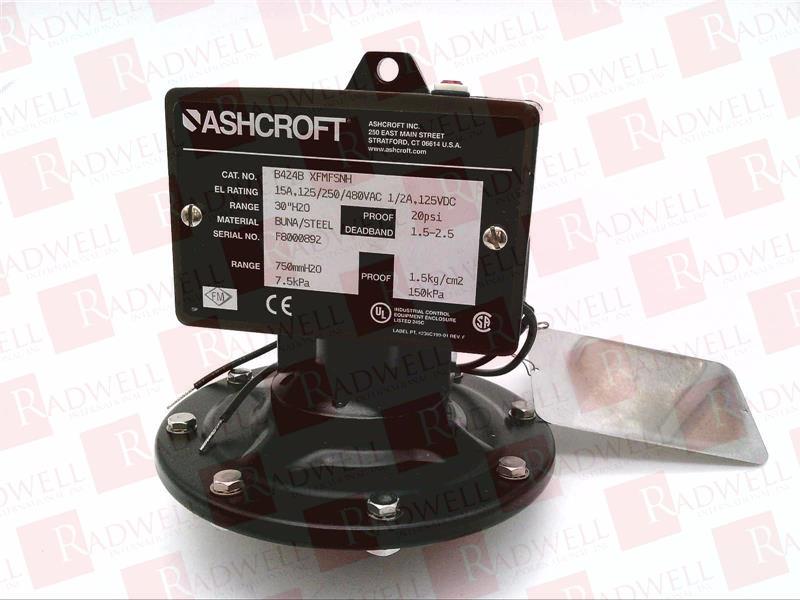 ASHCROFT B424B-XFMFSNH-20PSI