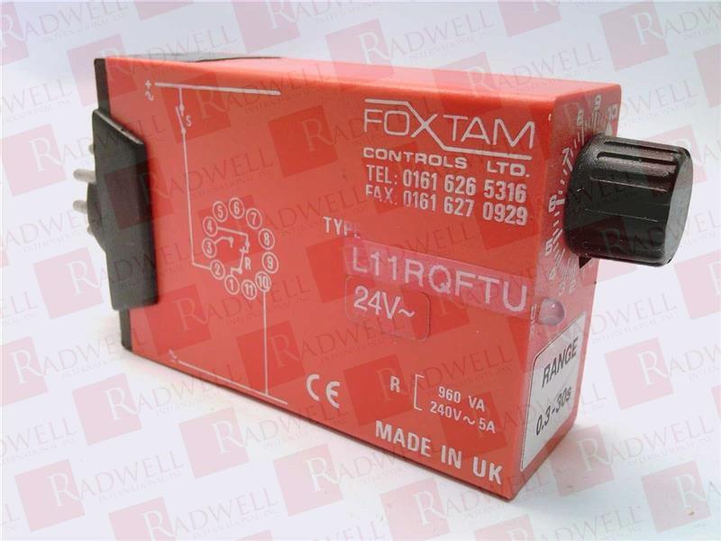 NORTONICS FOXTAM LIMITED L11RQFTU/0.3-30S/24VAC