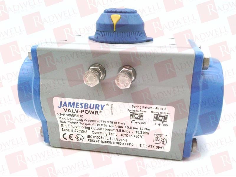 JAMESBURY VPVL100SR6B