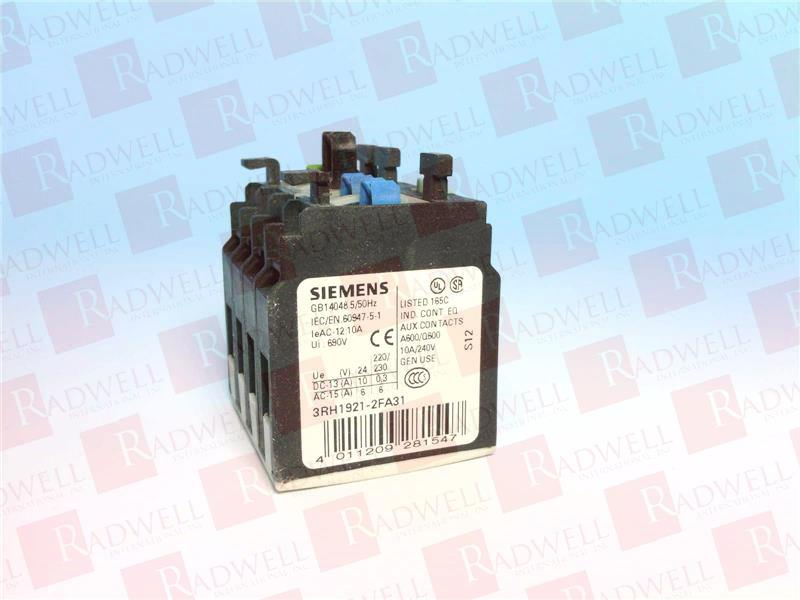 SIEMENS 3RH1921-2FA31