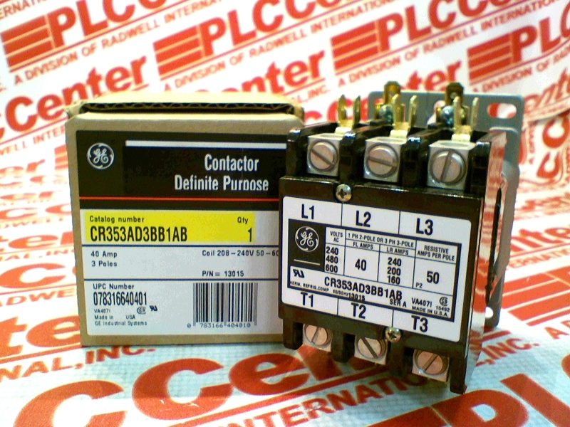 GENERAL ELECTRIC CR353AD3BB1AB CONTACTOR 