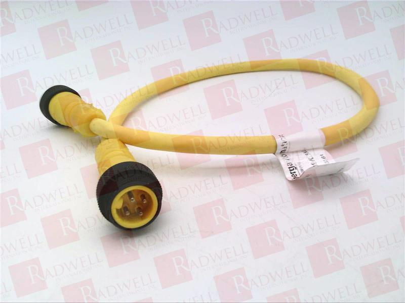 RSRK 40-839/0.5 M QD Cable/Cord Set by LUMBERG AUTOMATION