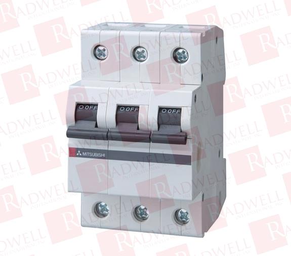 BHW-T10-3P-6A-B Din Rail Mount Circuit Breaker By MITSUBISHI