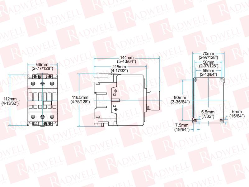 RADWELL VERIFIED SUBSTITUTE CA7-55-10-24E-SUB (SM-AUX)