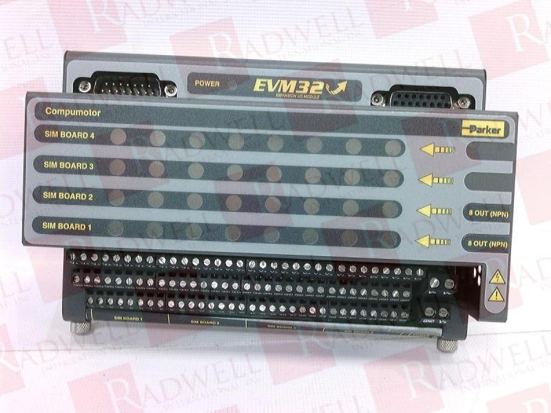 Parker EVM32-II Expansion I/O Module and 4=SIM8-OUT 