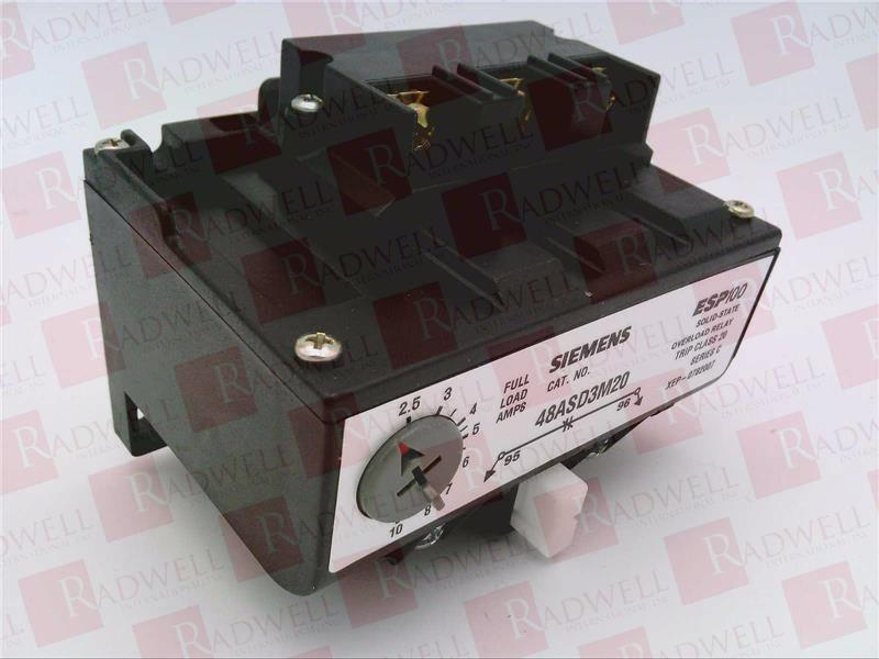 Siemens Esp100 Solid State Overload Relay 48ASD3M20 for sale online