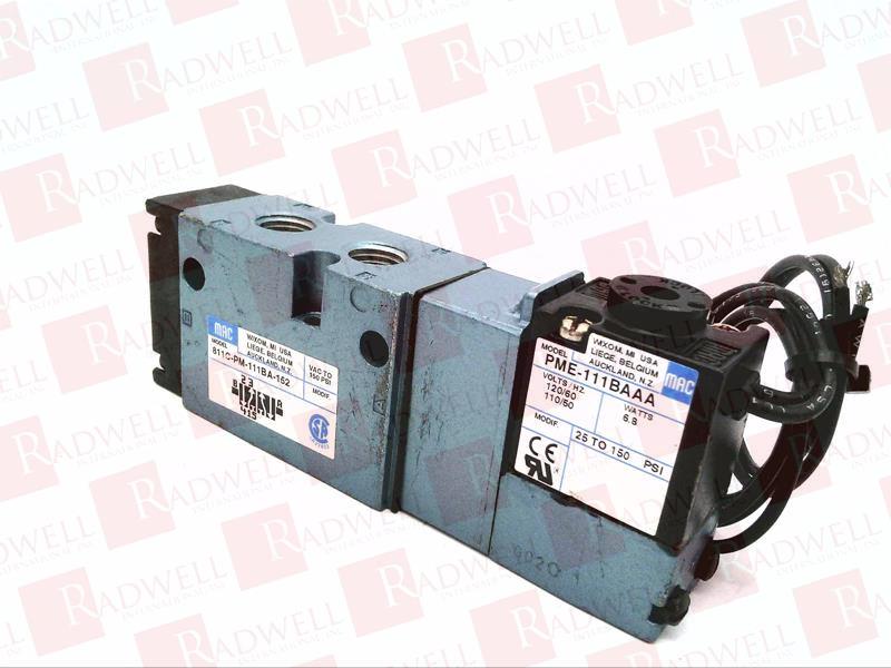Details about   MAC 4-Way Valve 811-PM-221BA-152 w/ Solenoid PME-221BAAA **NEW** 