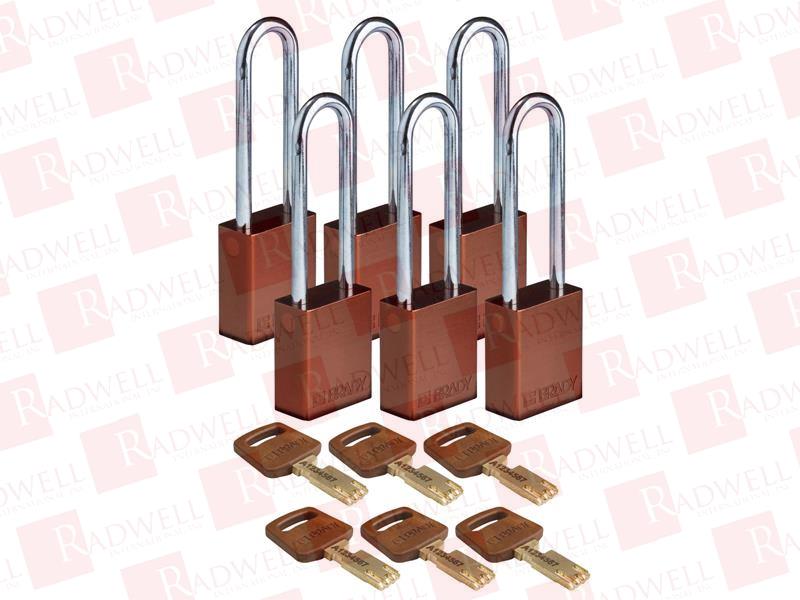 BRADY ALU-BRN-76ST-KA6PK