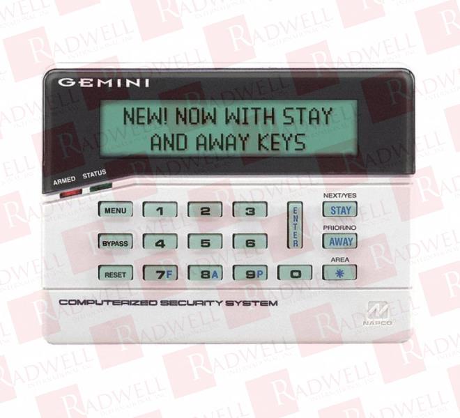 NAPCO SECURITY GEM-RP8LCD