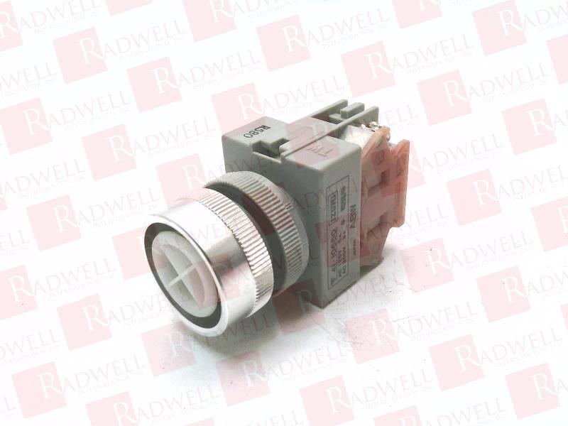 Izumi Idec ABN 41-10650 Black Pushbutton Switch With One Connector