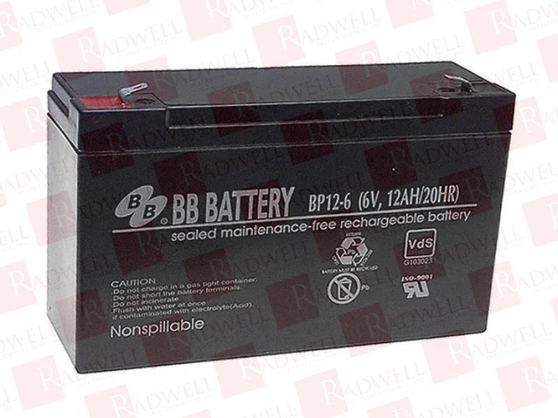 BP12-6 Battery By BB BATTERY