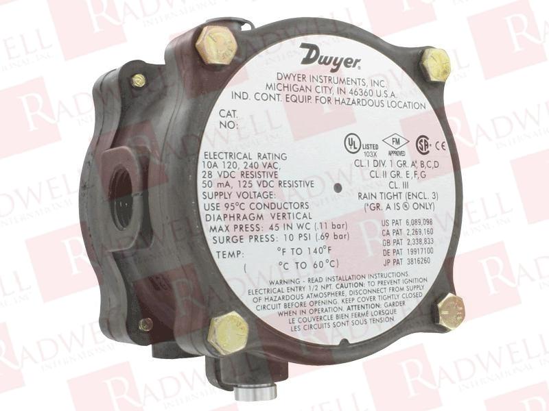 1950G-0-B-120-NA Pressure Switch By DWYER