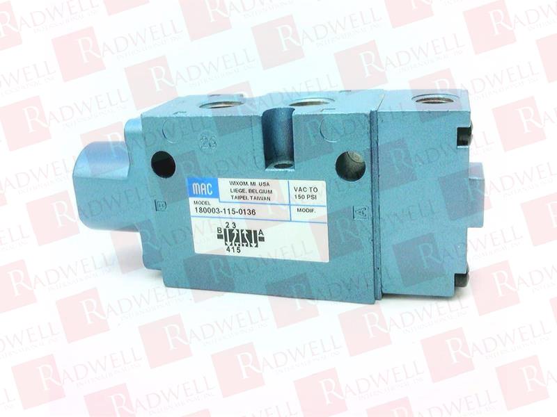 MAC VALVES INC 180003-115-0136