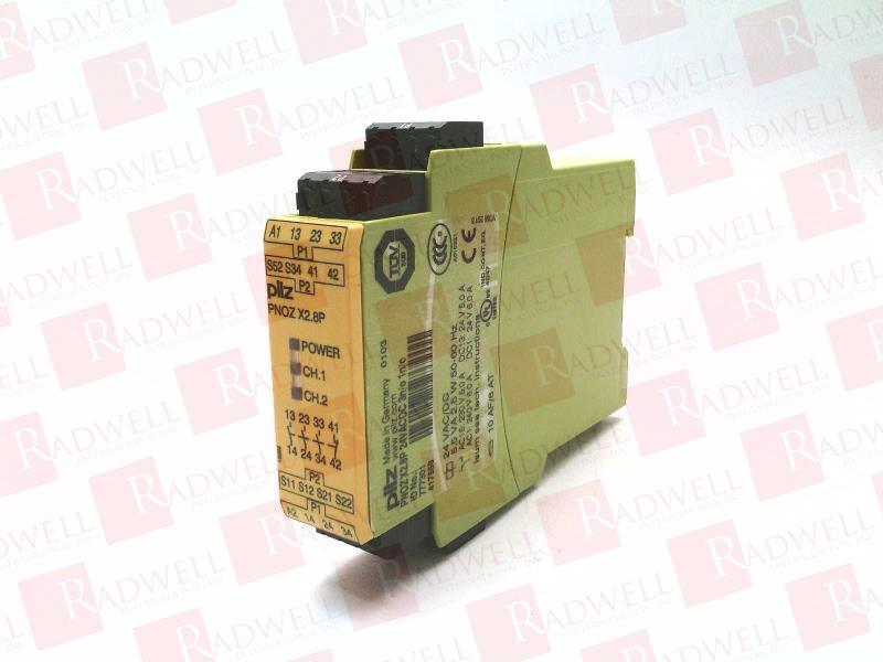 PNOZ X2.8P 24VACDC 3N/O 1N/C Safety Relay By PILZ