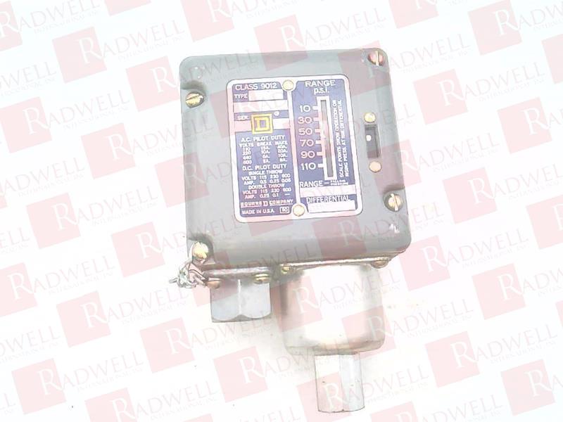 Square D 9012 ACW-1 Ser B Industrial Pressure Switch Set 44-51 New In Box OS 