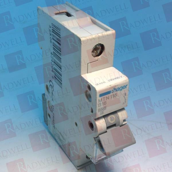 Hager MTN116 Miniature Circuit Breaker for sale online 