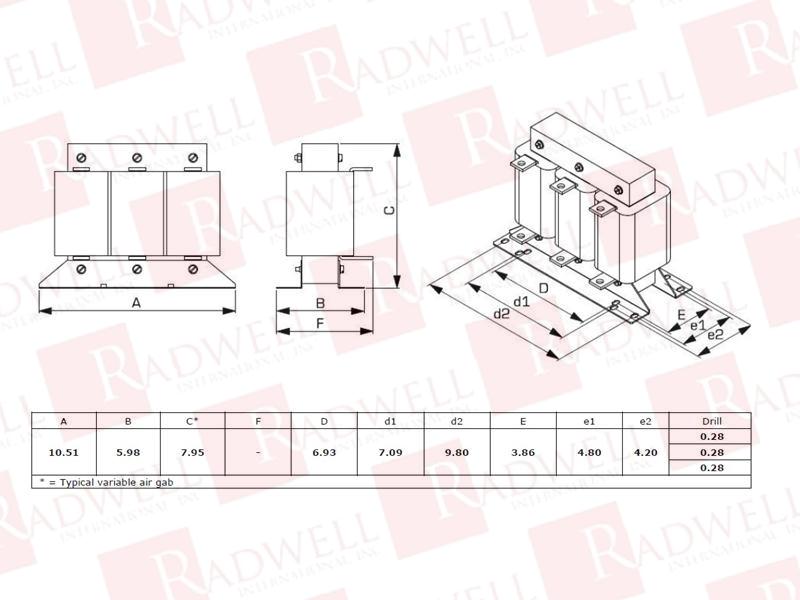 RADWELL VERIFIED SUBSTITUTE ALRB-130CBC-SUB