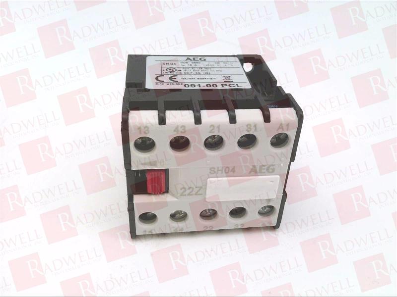 16a 4 Pole Mini Control Relay with 12Vdc Coil AEG SH04 22E 910-302-191-00 