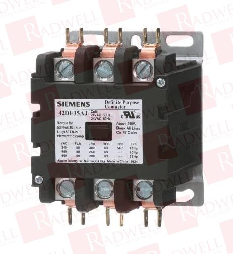 Details about   SIEMENS HN53HE122 600V 50A 63A/RES 30HP FURNAS CONTACTOR 42DF35AFAJW 