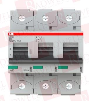 S803N-D80 Din Rail Mount Circuit Breaker By - ABB - ASEA BROWN BOVERI