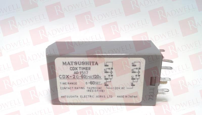 MATSUSHITA ELECTRIC CDX-2C-60S-AC120V