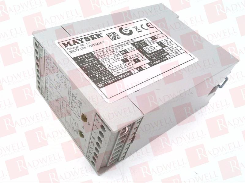 .Y81 Mayser Sicherheitsschaltgerät SG-EFS 104 ZK2/1 24V AC/DC 