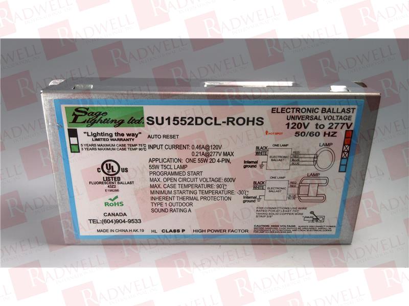 SAGE LIGHTING SU1552DCL-ROHS