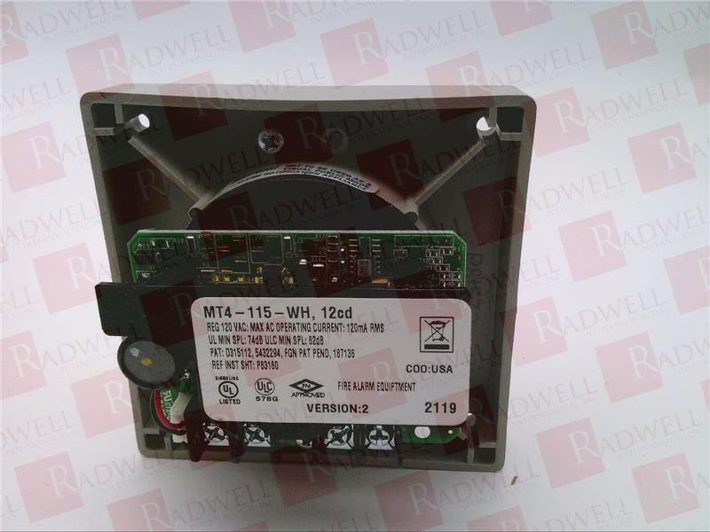 EATON CORPORATION MT4-115-WH-VNS