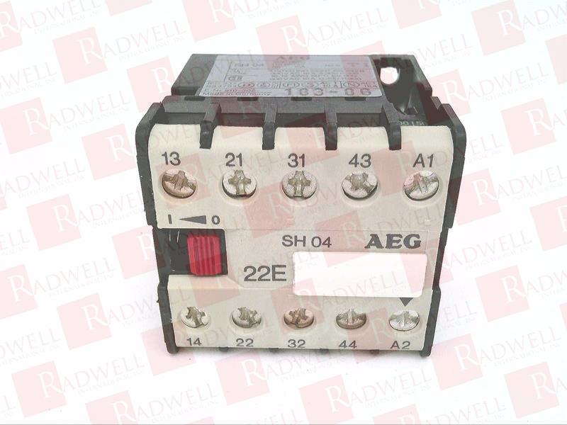 Details about   AEG Contactor Auxiliary Contactor Relay SH04/SH 04/230V 6A/22E NEW show original title