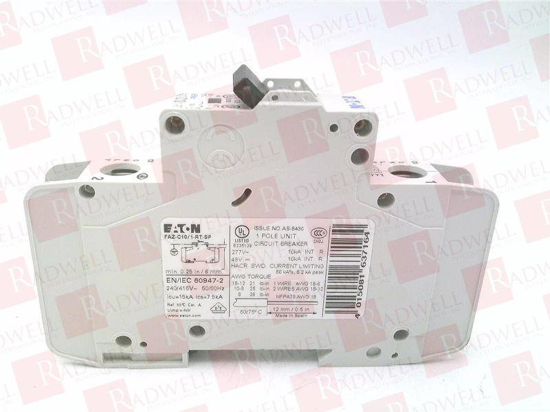 EATON CORPORATION FAZ-C10/1-RT-SP