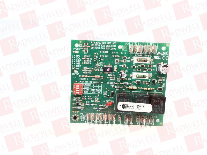 LPR-AS1701-6-LF HVAC Control System Board by ICM