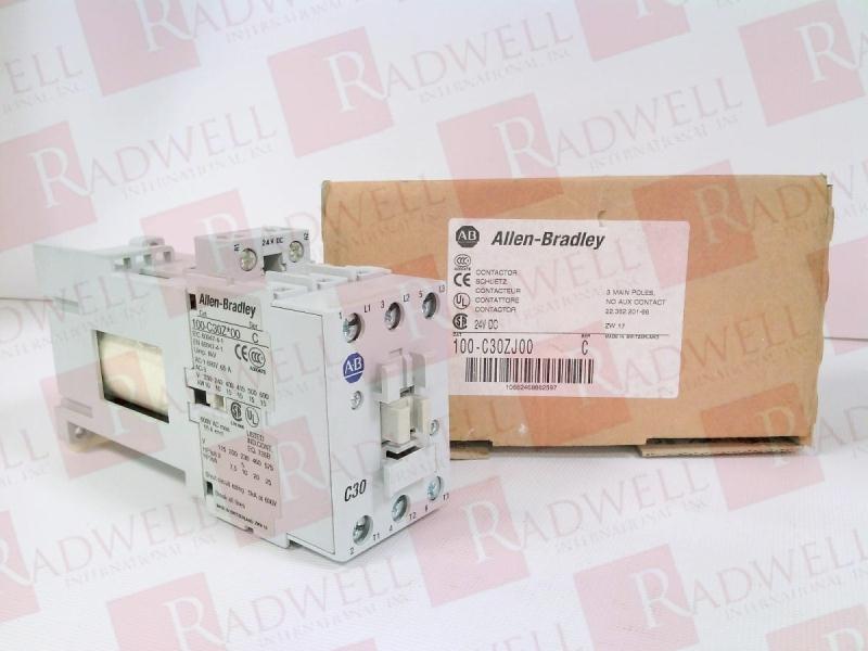Allen Bradley - Contactor, 3 Pole 1 NC, 208-240V/60Hz 100-c30l01
