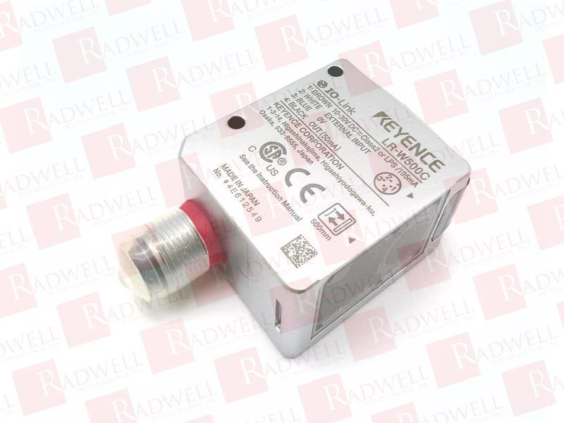 LRW500C for sale online KEYENCE M12 Connector 4-Pin Laser Sensor 