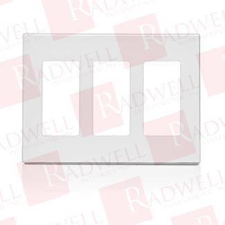 Leviton 80311-W 3-Gang White Decora Plus Rectangle Screwless Wallplate