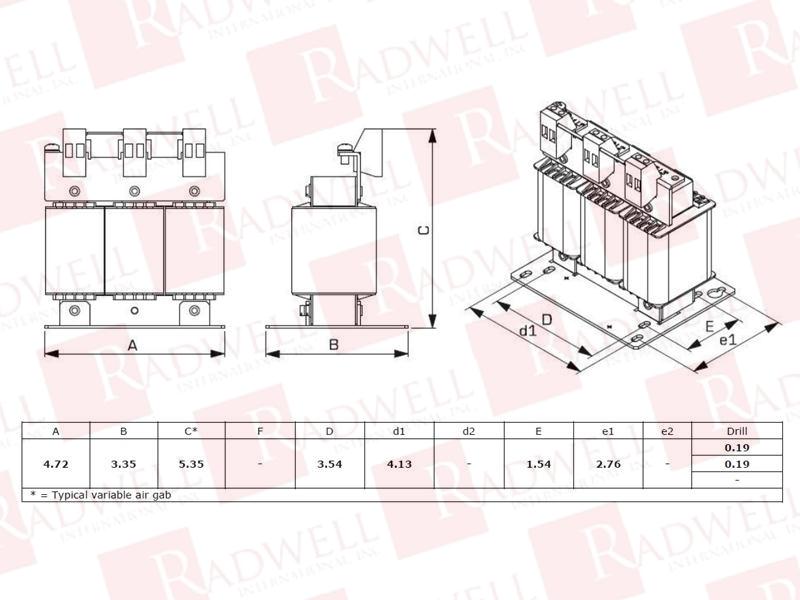 RADWELL VERIFIED SUBSTITUTE CRX04D8BC-SUB