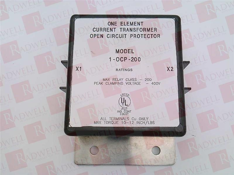 INSTRUMENT TRANSFORMERS INC 1-OCP-200