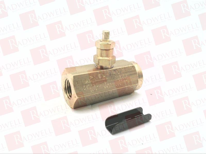 N20B Needle Valve By DELTROL FLUID PRODUCTS