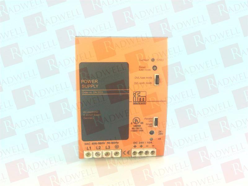 EFECTOR POWER SUPPLY/24VDC/10A-DN2033