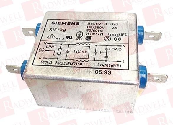 B84112-B-B20 By SIEMENS - Buy Or Repair - Radwell.co.uk