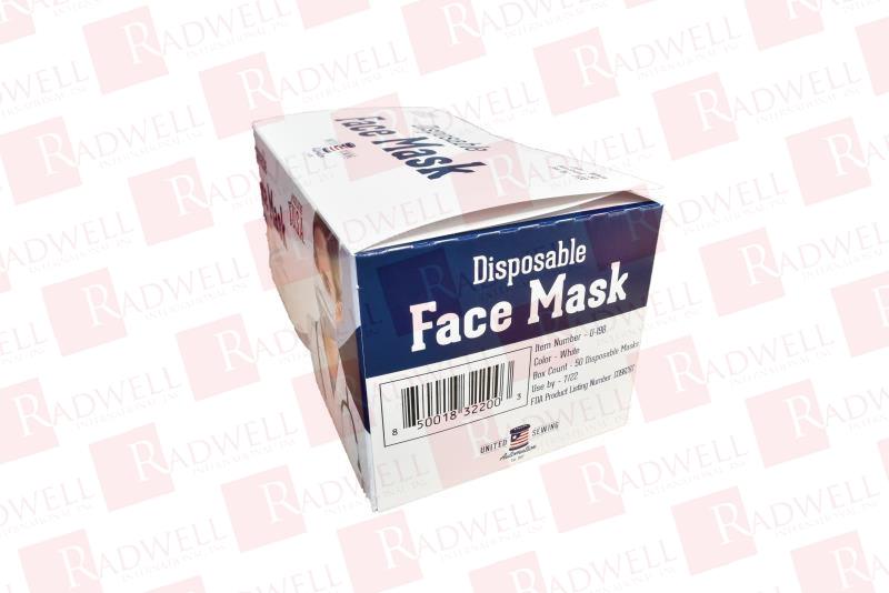 UNITED SEWING AUTOMATION DISPOSABLE FACE MASK - 10 BOXES OF 50 1